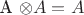 A \otimes A = A