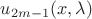 $\[{u_{2m - 1}}(x,\lambda )\]$