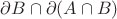 $\partial B\cap \partial (A\cap B)$
