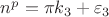 $n^p = \pi k_3 + \varepsilon_3$