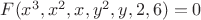 $F(x^3,x^2,x,y^2,y,2,6)=0$