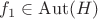 $f_1\in\mathrm{Aut}(H)$