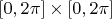 $[0, 2\pi] \times [0, 2\pi]$