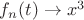 $f_n(t) \rightarrow x^3$