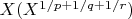 $X\leO(X^{1/p+1/q+1/r})$