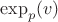 $\exp_p(v)$