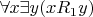 $\forall x \exists y (xR_1y)$
