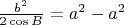 $\frac{b^2}{2\cos B} = a^2-a^2$