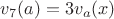 $v_7(a)=3v_a(x)$