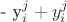 - y^j_i+y^{j}_i