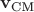 $\mathbf{v_\text{CM}}$