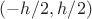 $(-h/2, h/2)$ $(-h/2, h/2)$