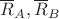 $\overline R_{A},\overline R_B$