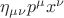 $\eta_{\mu\nu}p^\mu x^\nu$