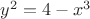 $y^2=4-x^3$