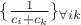 $\{\frac1{c_i+c_k}\}_{\forall ik}$