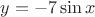 $y=-7\sin x$