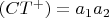 $(CT^+)=a_1a_2$
