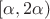 $[\alpha, 2\alpha)$