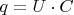 ${q}={U}\cdot{C}$
