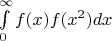 $\int\limits_{0}^\infty f(x)f(x^2)dx$