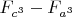 $F_{c^3}-F_{a^3}$