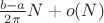 $\frac{b-a}{2\pi}N+o(N)$