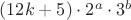 $(12k+5)\cdot 2^a\cdot 3^b$