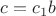 $c=c_1b$