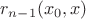 $r_{n-1}(x_0,x)$