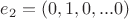 $e_2 = (0,1,0,...0)$