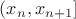 $(x_n, x_{n+1}]$