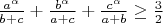 $\frac{a^\alpha}{b+c}+\frac{b^\alpha}{a+c}+\frac{c^\alpha}{a+b}\ge\frac3{2}$