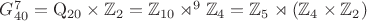 $G_{40}^7=\mathrm{Q}_{20}\times\mathbb{Z}_2=\mathbb{Z}_{10}\rtimes^9\mathbb{Z}_4=\mathbb{Z}_5\rtimes(\mathbb{Z}_4\times\mathbb{Z}_2)$