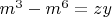 $m^3-m^6=zy$