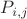 $ P_{i,j }$
