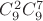 $C_9^2 C_9^7$