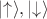 $|{\uparrow}\rangle, |{\downarrow}\rangle$