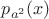 $p_{a^2}(x)$