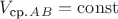 $V_\text{ср.}_A_B = \operatorname{const}$
