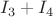 $I_{3}+I_{4}$
