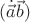 $(\dot{\vec{a}}\vec{b})$