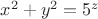 $x^2+y^2=5^z$