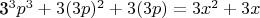 3^3p^3+3(3p)^2+3(3p)=3x^2+3x