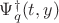 $\Psi_q^{\dagger}(t,y)$
