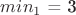 $min_1$ = 3