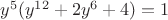 $y^5(y^{12}+2y^6+4)=1$