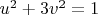 $u^2+3v^2=1$