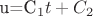 u=C_1t+C_2