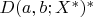 $D(a,b;X^\ast)^\ast$